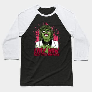 Old Gregg - Easy Now Fuzzy Little Man Peach Quote Baseball T-Shirt